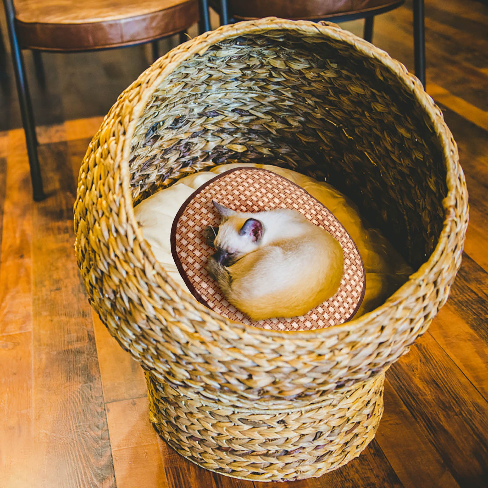 WANYNG Pet Cool Mat Pad Summer Cooling For Kennels Crates And Beds Straw Bamboos Cozys