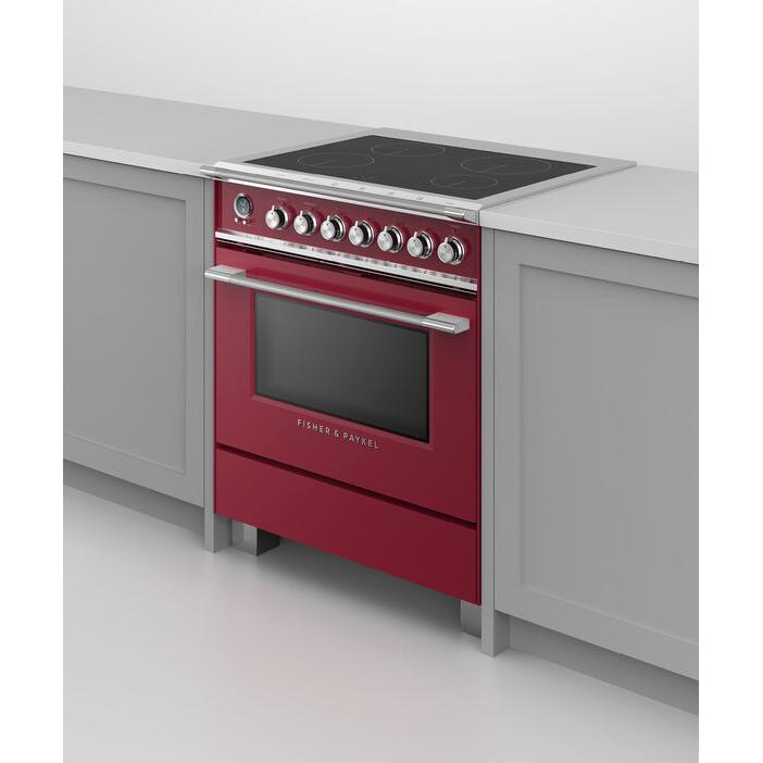 Fisher & Paykel 30-inch Freestanding Electric Range with Induction Technology OR30SCI6R1