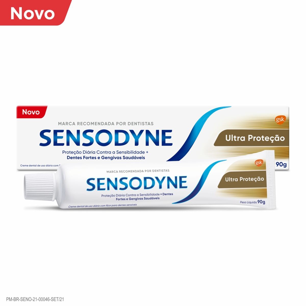 Sensodyne Creme Dental Ultra Protecao Para Dentes Sensiveis 90g