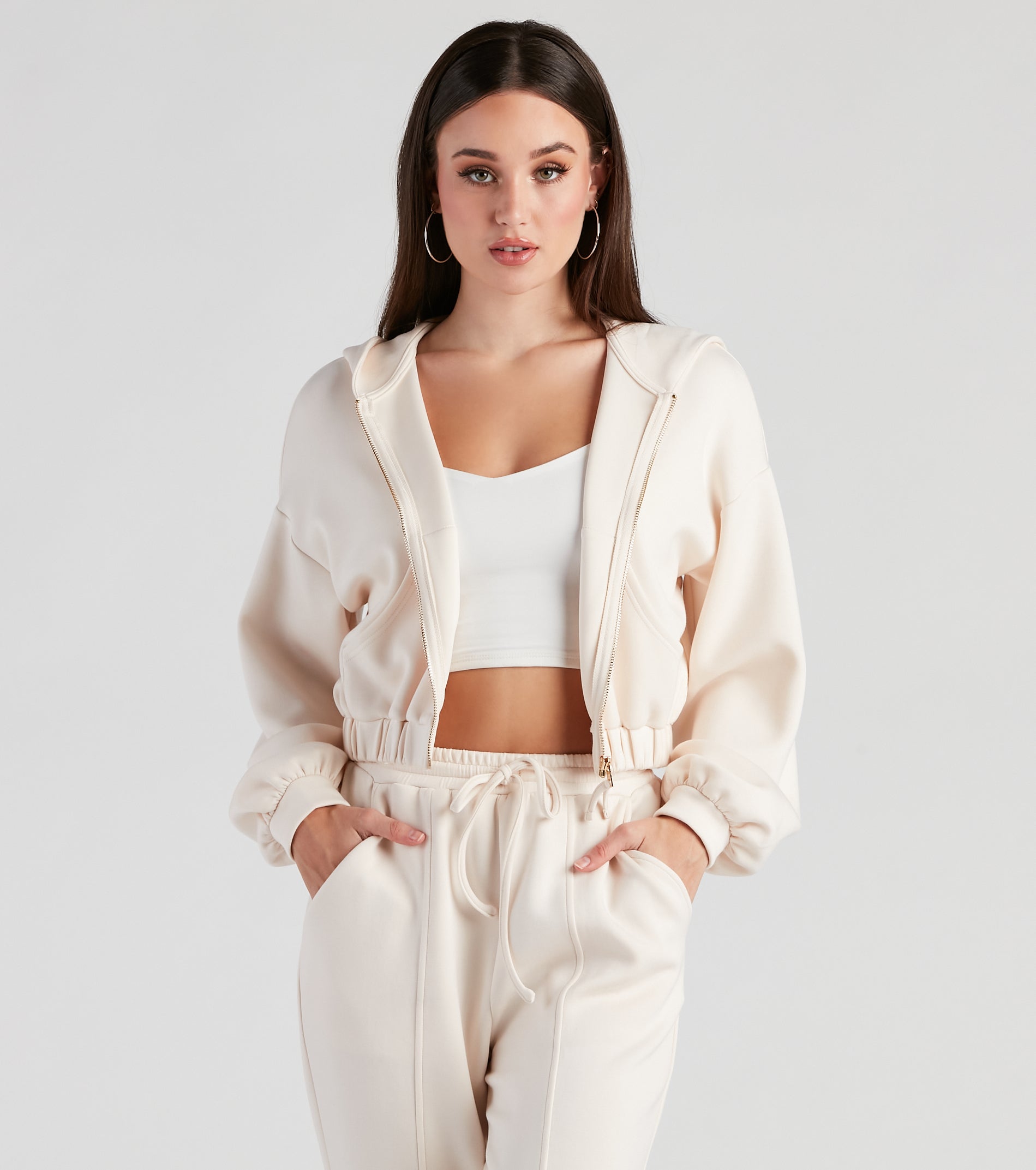 Trendsetting Babe Zip-Up Hoodie