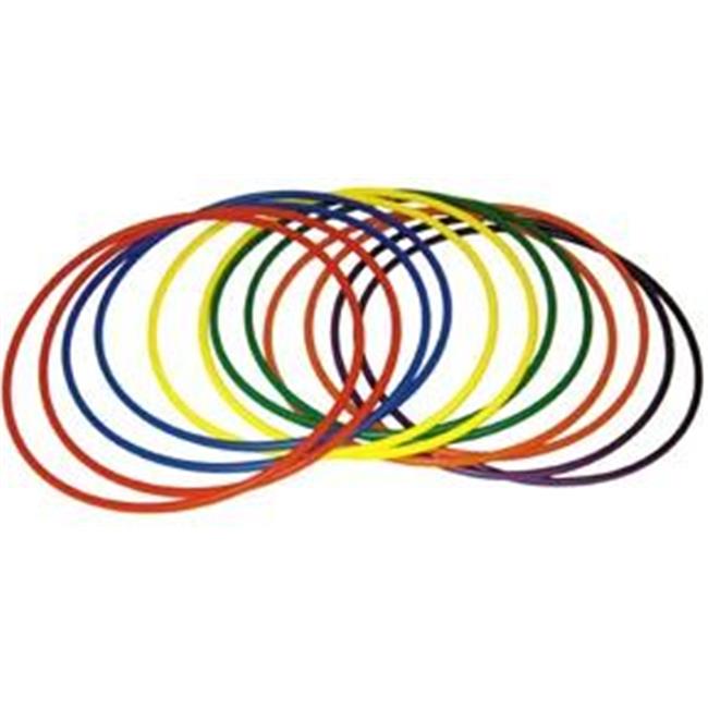 Olympia Sports GY170P 24 in. Deluxe Colored Hoops - 1 Dozen