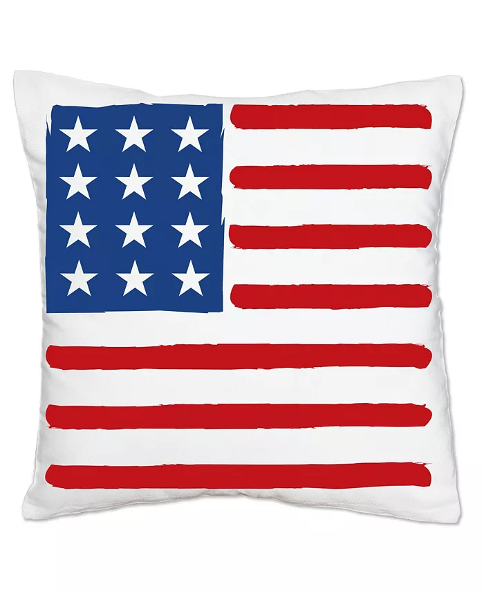 Big Dot of Happiness Stars Stripes Patriotic Home Decor Cushion Case - Throw Pillow Cover 16 x 16