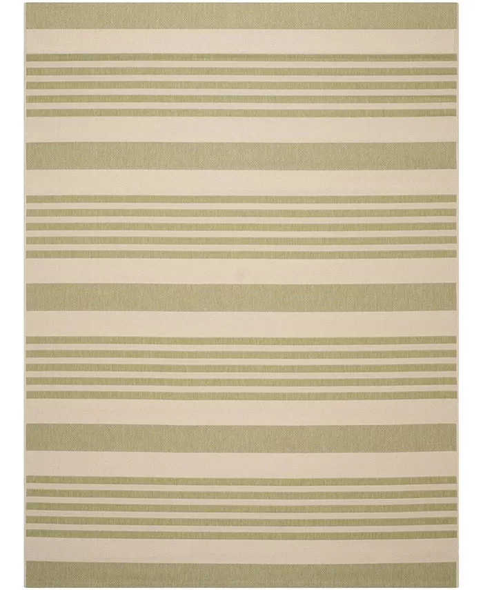 Safavieh Courtyard Beige and Sweet Pea 9' x 12' Sisal Weave Outdoor Area Rug