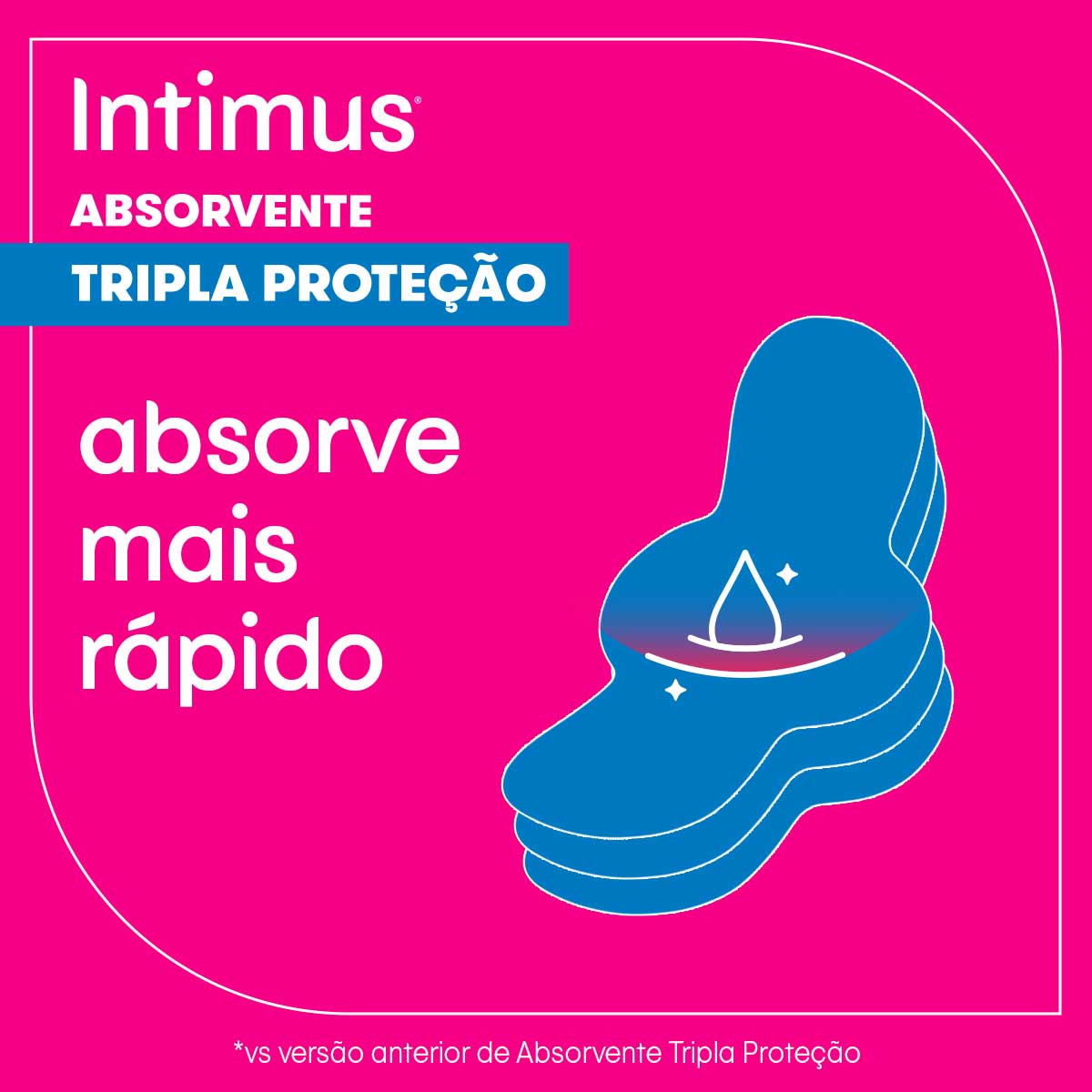 Absorvente Tripla Protecao Suave com Abas Intimus 32 Unidades