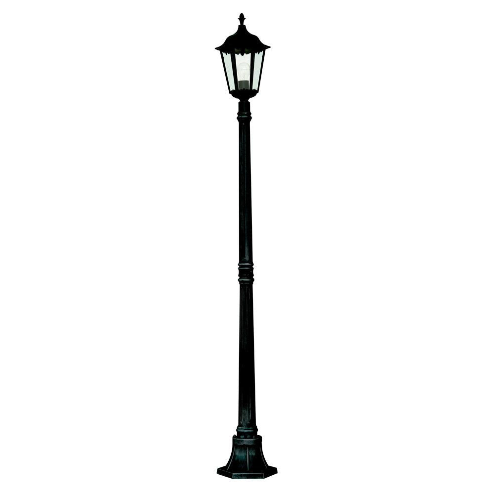 Searchlight 82508BK Alex Black Outdoor Lantern Post Light 183cm