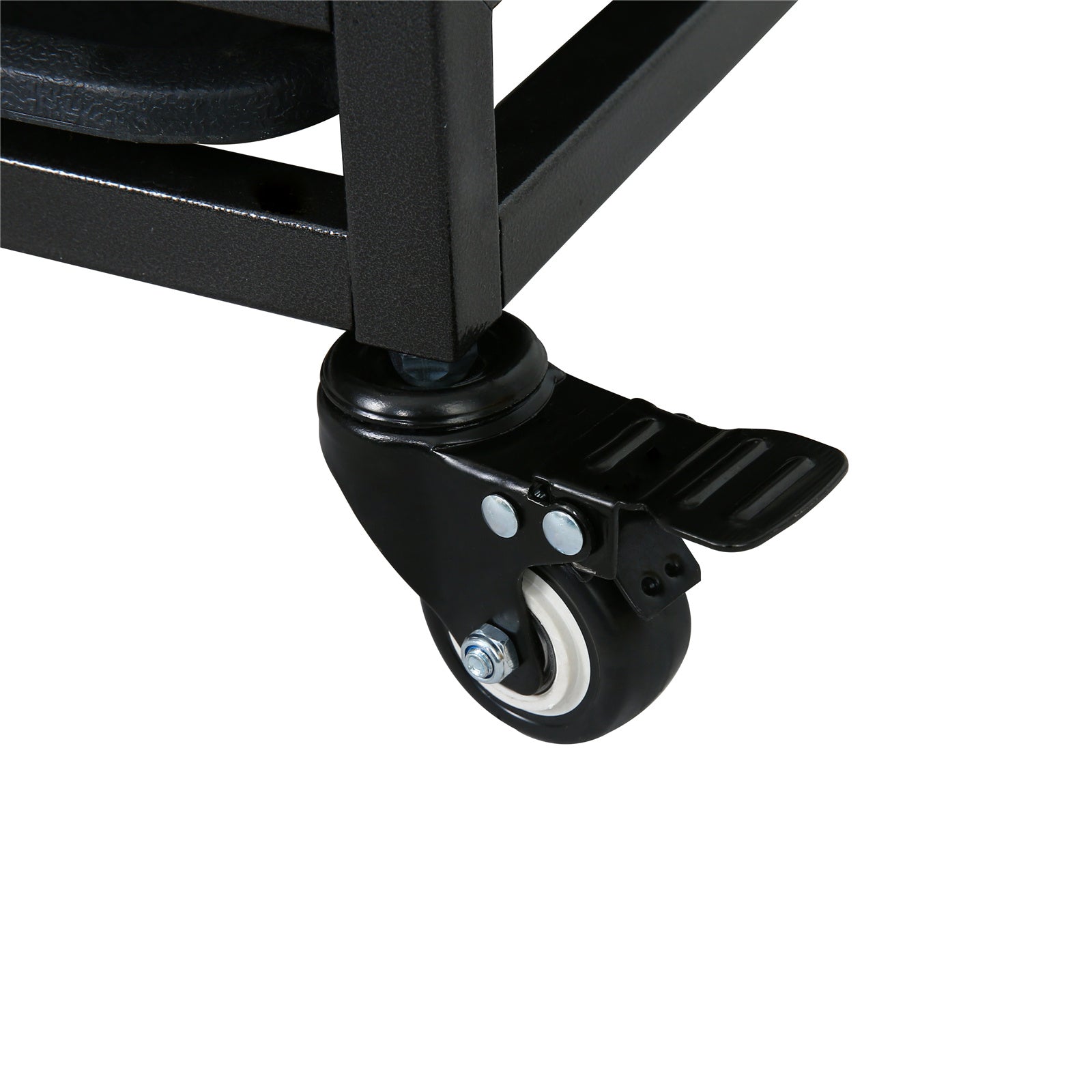 Heavy Duty Steel Pet Crate for Medium Large Dog with 360° Rotate Locking Wheels Removable Tray