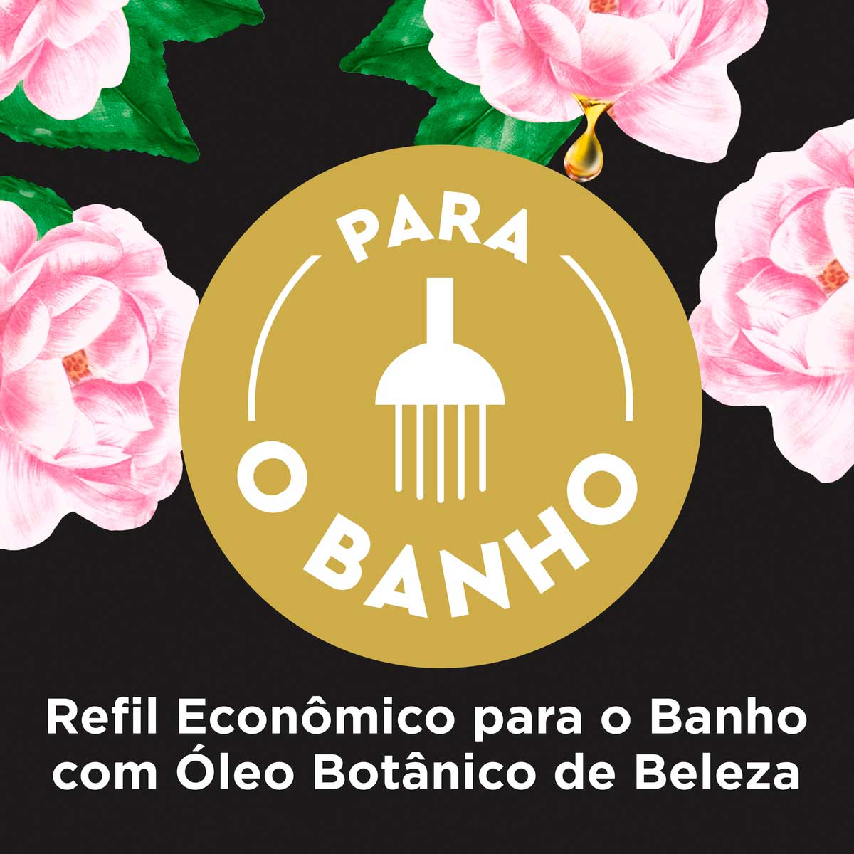 Refil para Sabonete Liquido Corporal Lux Botanicals Rosas Francesas 200ml