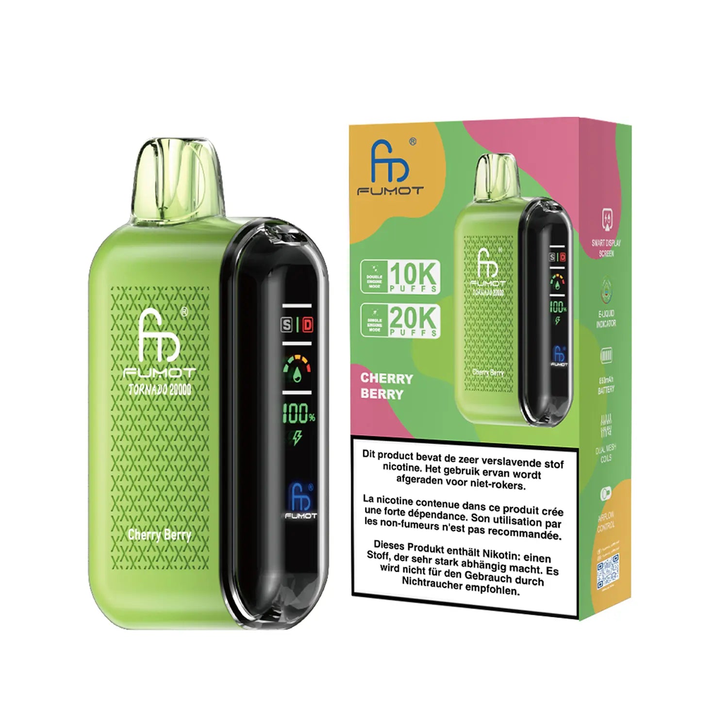 Fumot Tornado Vape 20000 - Cherry Berry