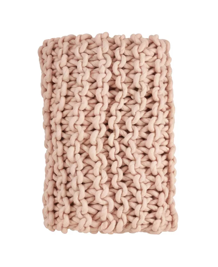 Saro Lifestyle Chunky Knit Throw
