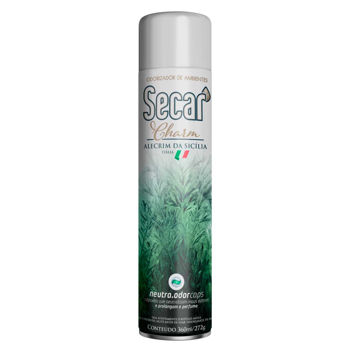 Odorizador de Ambiente Aerossol Alecrim da Sicilia Secar Charm 360ml
