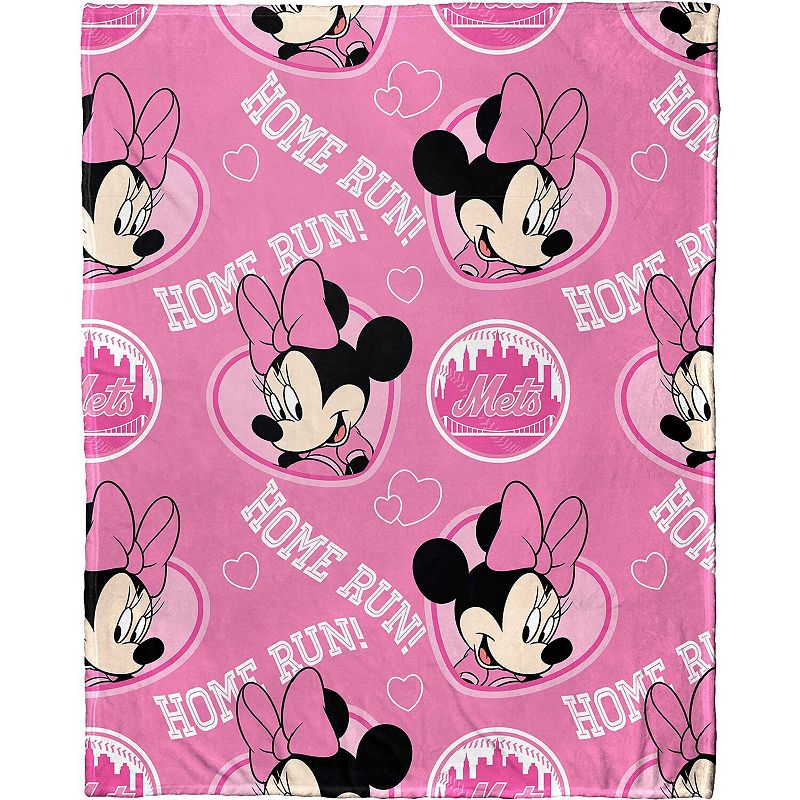 Northwest x Disney New York Mets Minnie Hugger Pillow and Silk Touch Throw Set