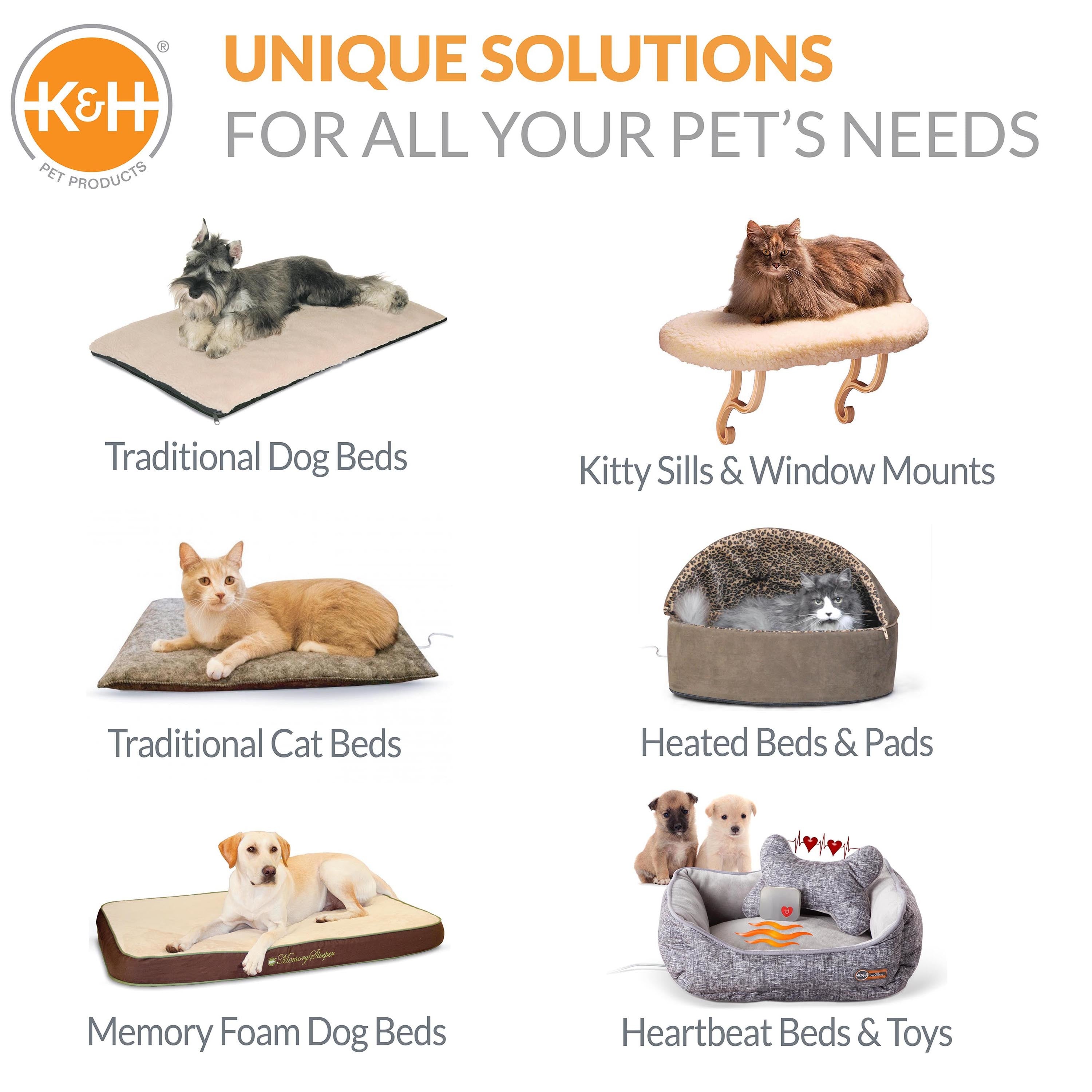 KandH Amazin' Kitty Lounger， Hooded， Grey， 13