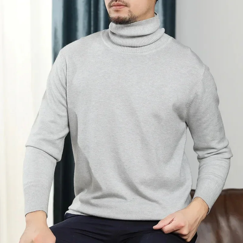 Suéter Gola Alta Monaco™ em Cashmere  / Elegância Sutil Para Homens de de Verdade!
