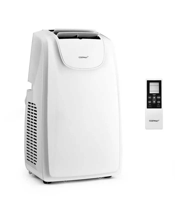 Costway 11，500 BTU Dual Hose Portable Air Conditioner 3-in-1 AC Unit w  Remote Control