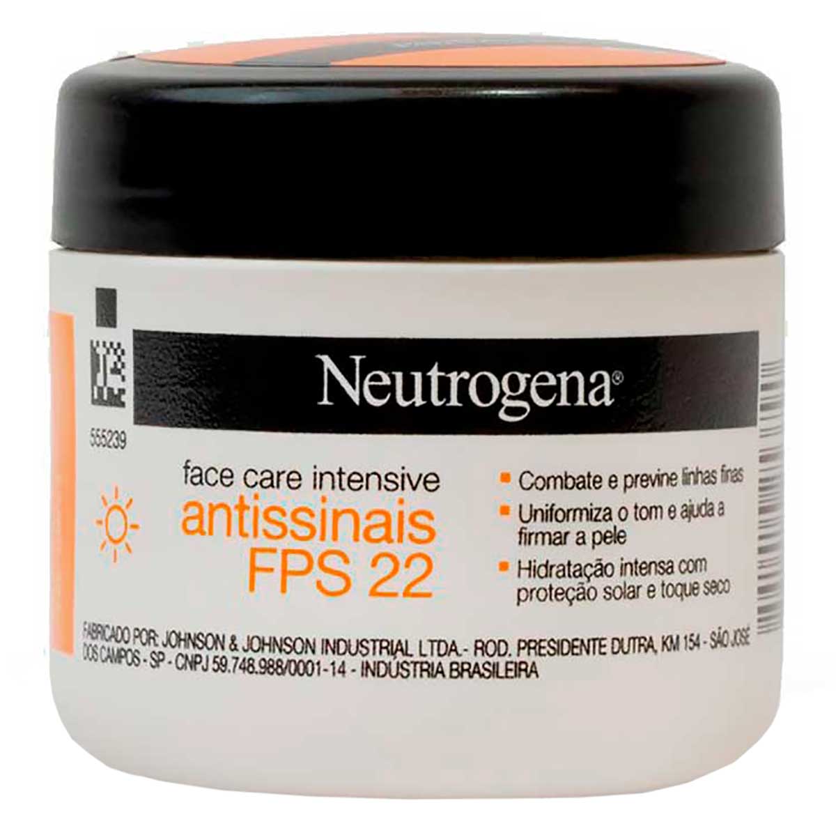 Hidratante Facial Antissinais FPS 22 Neutrogena Face Care Intensive 100g