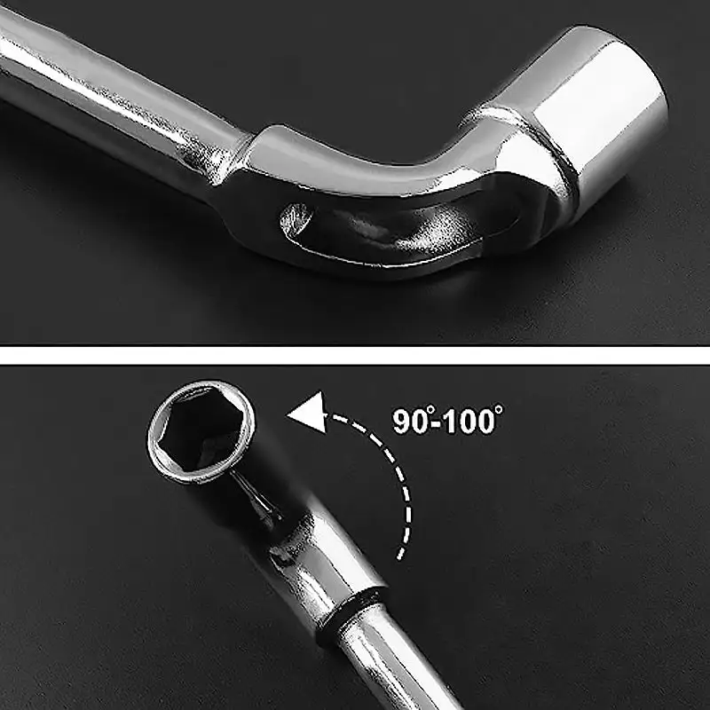 Hardware Tool Perforation Wrench L-Shaped Elbow Socket Wrench 7-Shaped