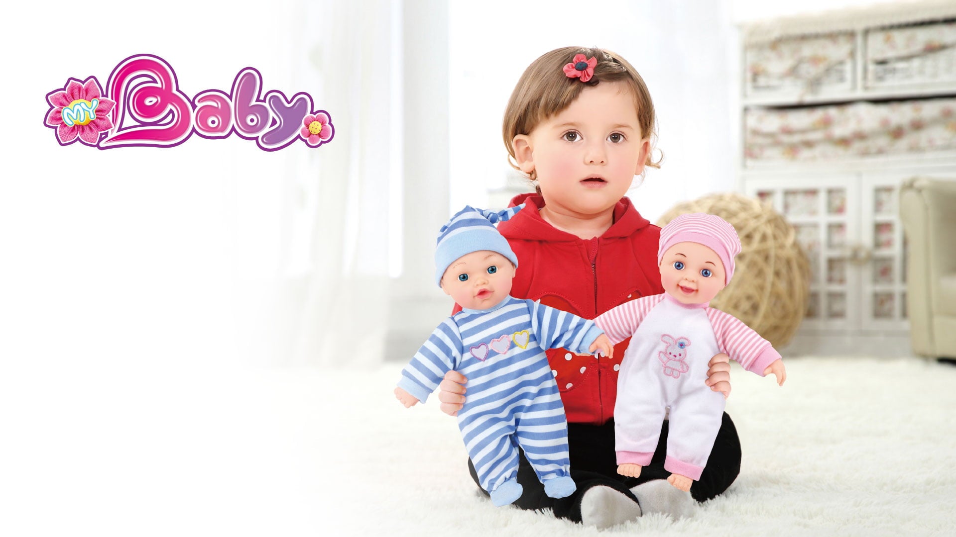 2 Adorable Baby Doll Twins Boy & Girl  with their own outfit to play with and have a great time with kids!