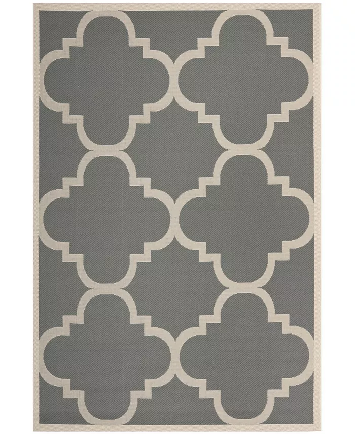 Safavieh Courtyard Gray and Beige Sisal Weave Outdoor Area Rug Collection