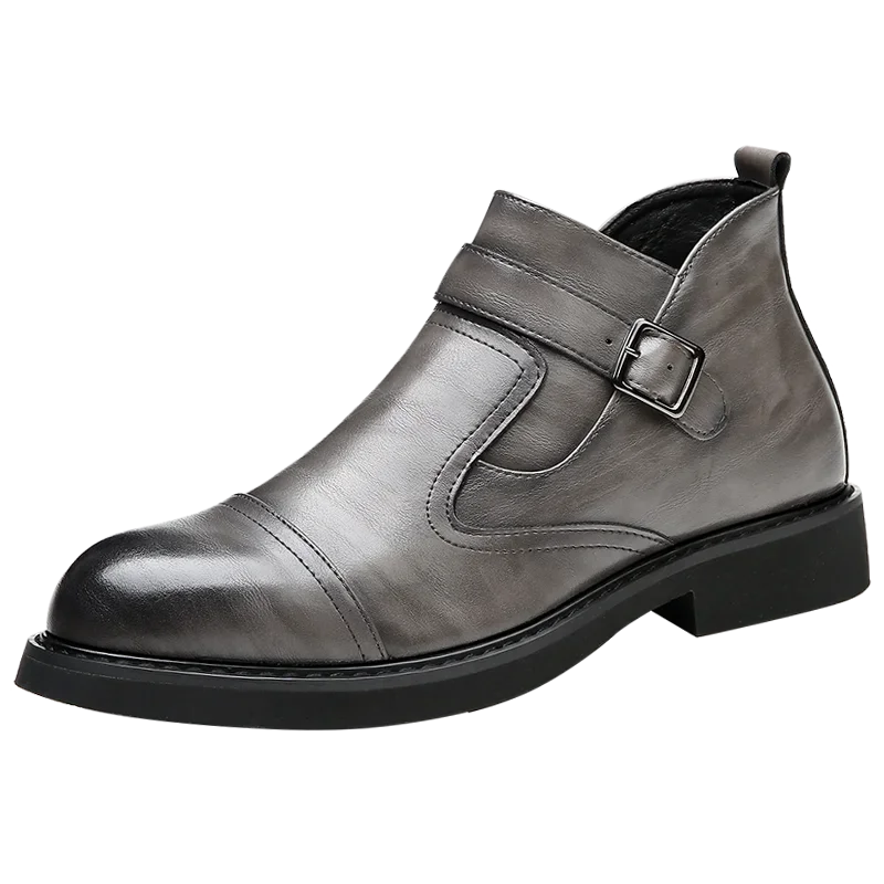 Bota Chelsea Blackwood™ em Couro Polido de Luxo / Sofisticação, Durabilidade e Máximo Conforto!