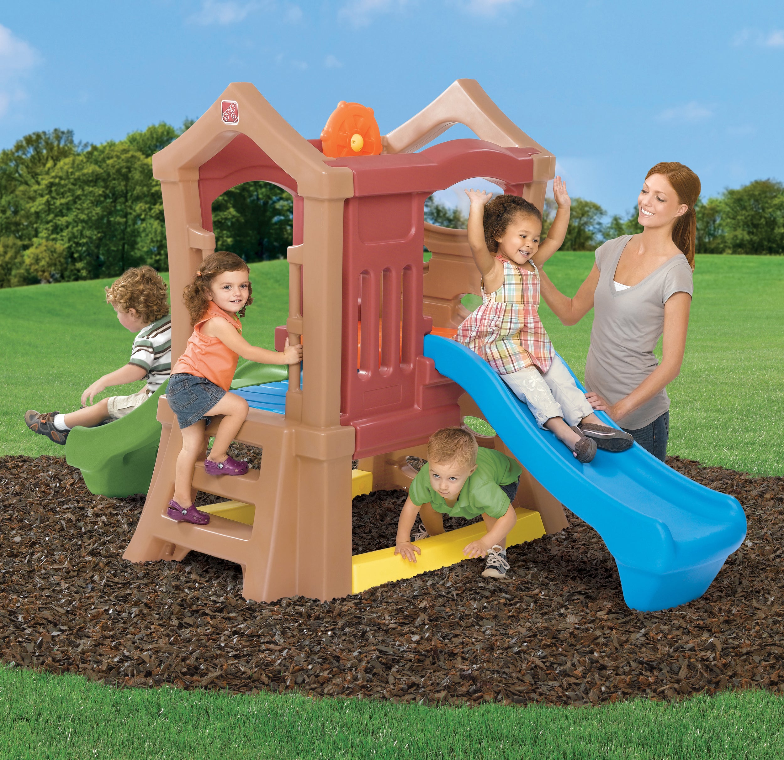Step2 Play Up Double Slide Climber， Toddlers