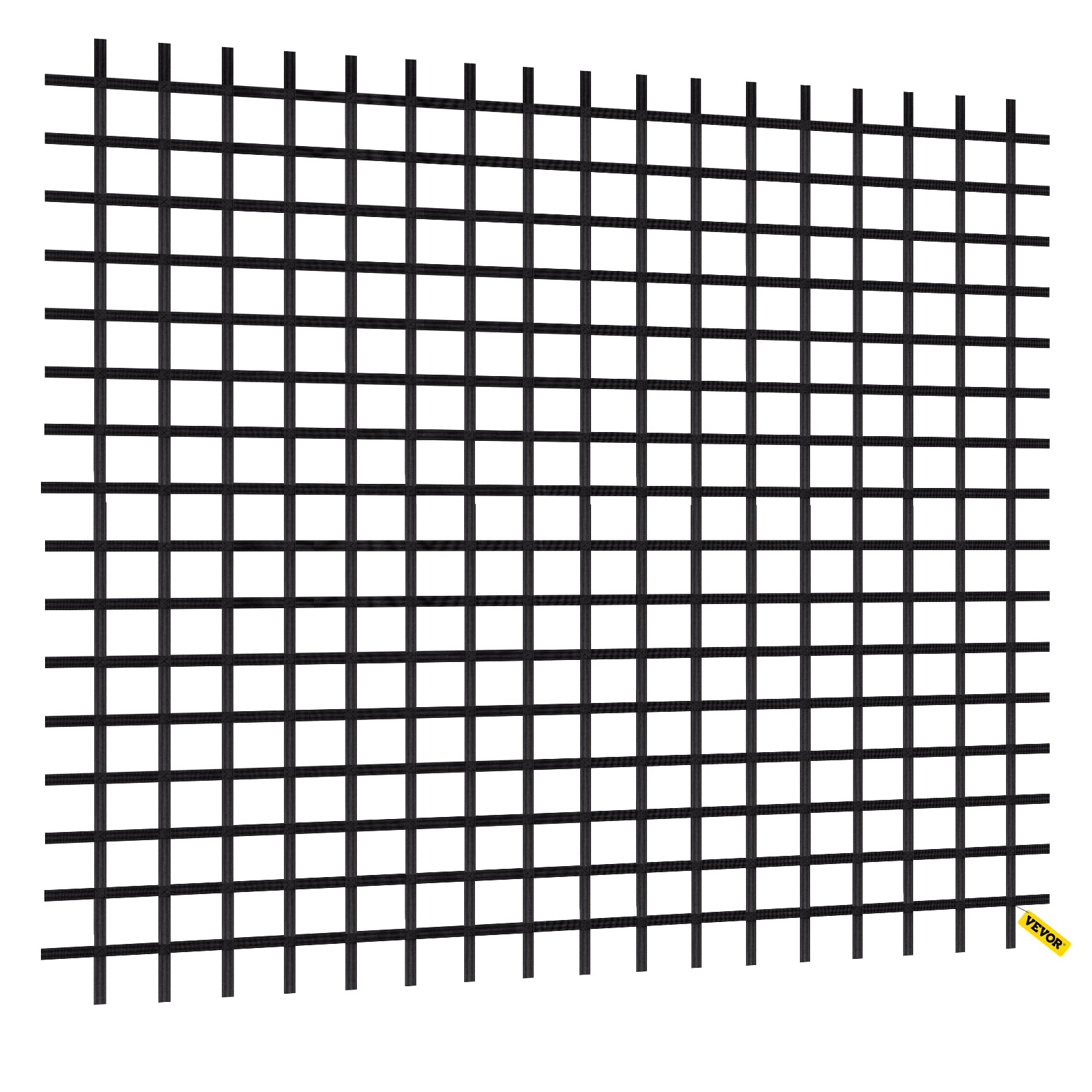 VEVOR Climbing Cargo Net， 12' x 12' Playground Climbing Net， Polyester Material， Rope Ladder， Swingset， Large Military Climbing Cargo Net for Kids and Adult， Indoor and Outdoor， Treehouse， Jungle Gyms