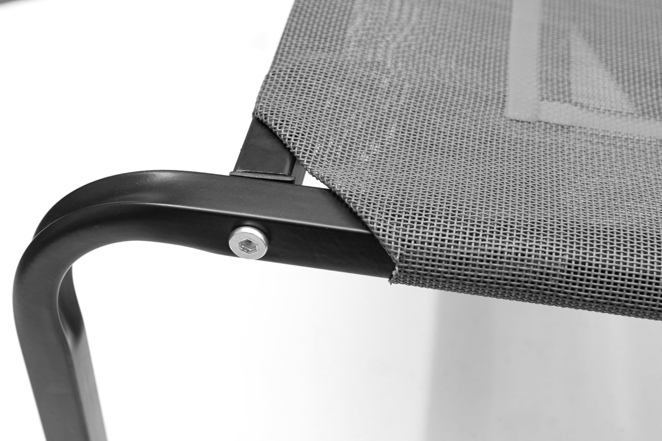 Paws and Pals Dog Bed Elevated High Quality Camping for Dogs Cats (Gray) (MM)