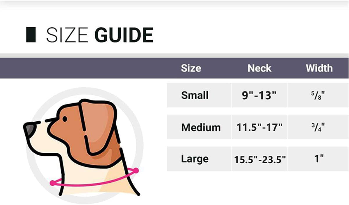 YUDOTE Dog Collar Leopard Small with Soft Flocking Fabric Adjustable 10-15