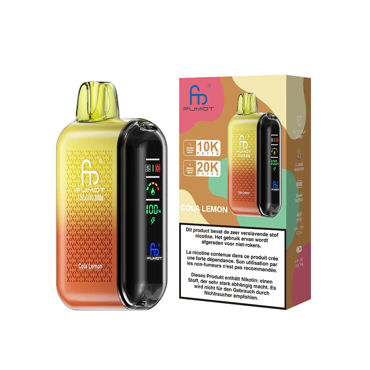 Fumot Tornado Vape 20000 - Cola Lemon