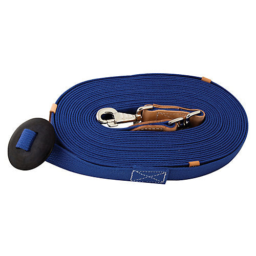 Basic Cotton Web Swivel Lunge Line Sapphire