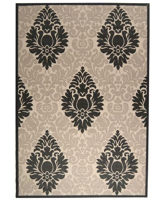Safavieh Courtyard Sand and Black 2'3