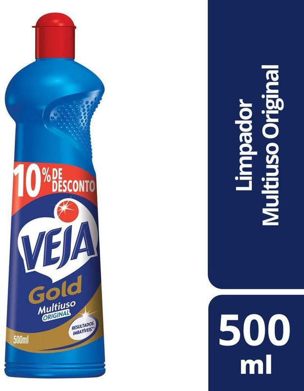 Limpador Multiuso Veja Gold Original 500ml com 10% de Desconto