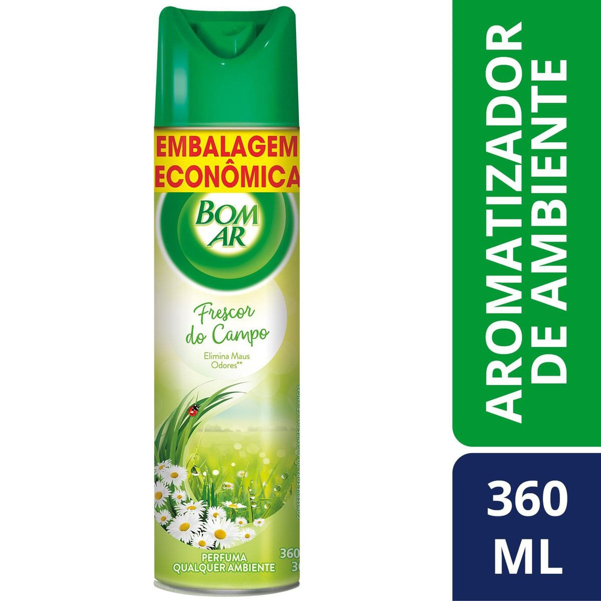 Aromatizador Bom Ar Aerossol Limao Siciliano e Baunilha Embalagem Economica 360ml