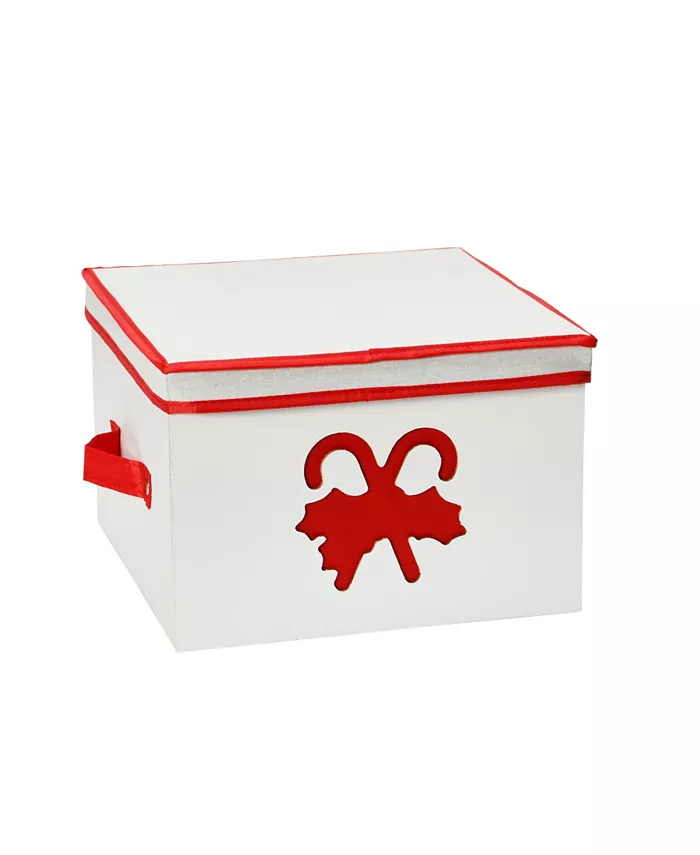 Household Essentials Holiday Box， Medium Red Candy Cane