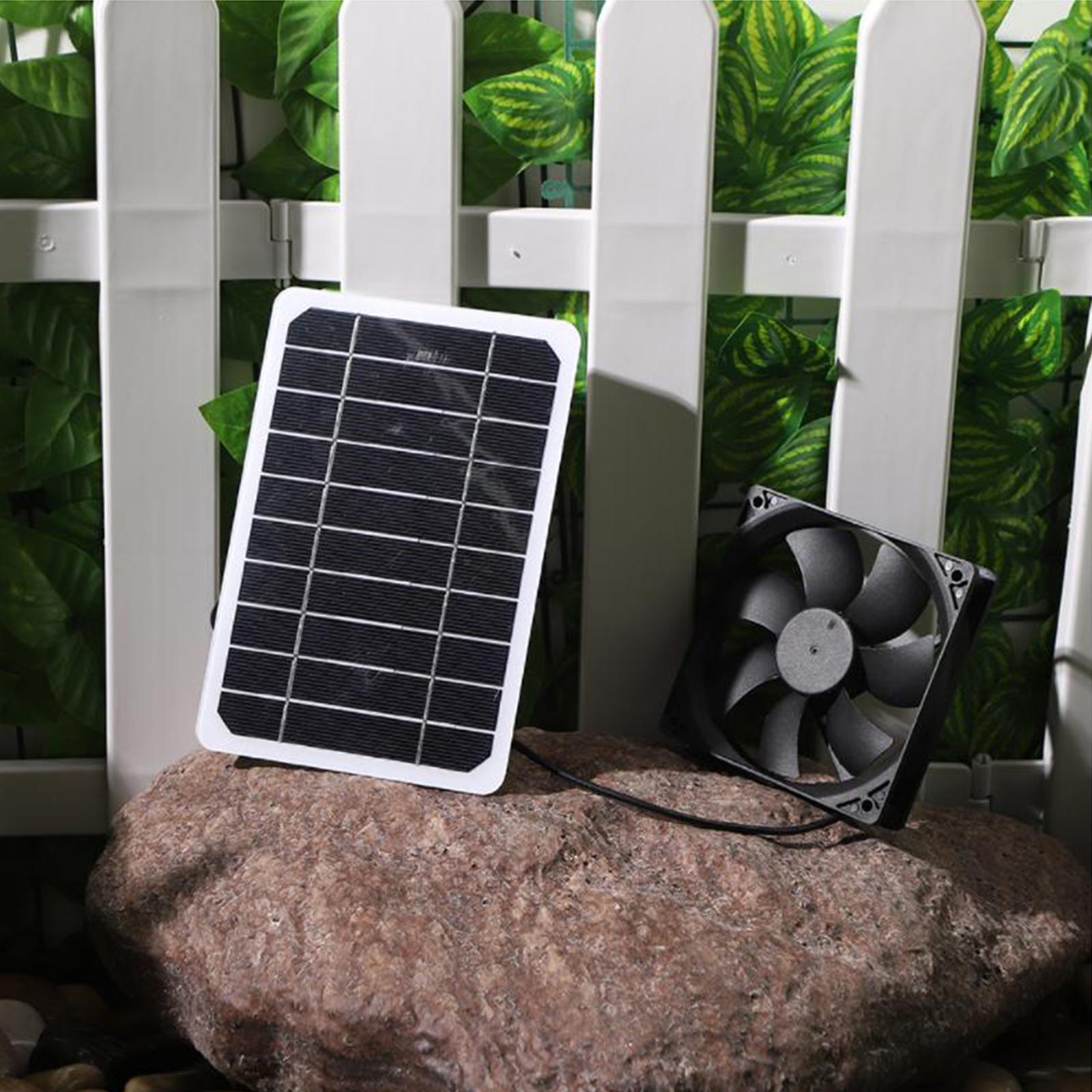 Solar Panel Exhaust Fan Waterproof for Chicken Coops