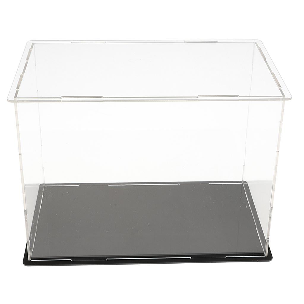 Clear Acrylic Display Case Box ( 7.87 x 4.72 x 5.90 inch ) With Base For Action Figures Vehicle Model Showcase Display Self-Assembly 20x12x15cm
