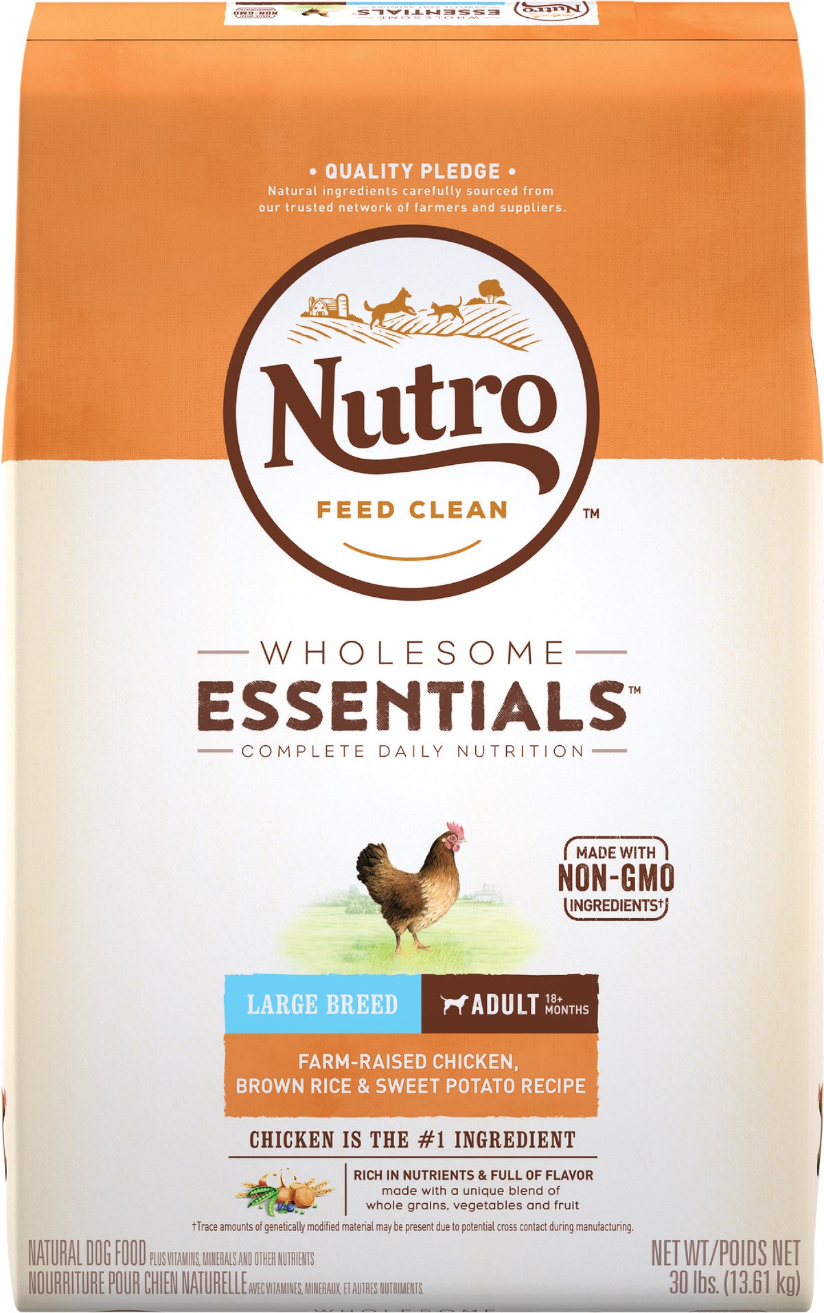 Nutro Wholesome Essentials Large Breed Adult Dry Dog Food 30 Lb.