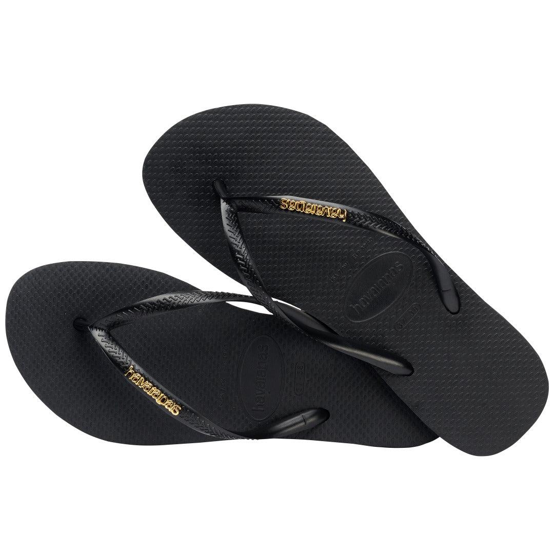 Chinelo Havaianas Slim Logo Metallic