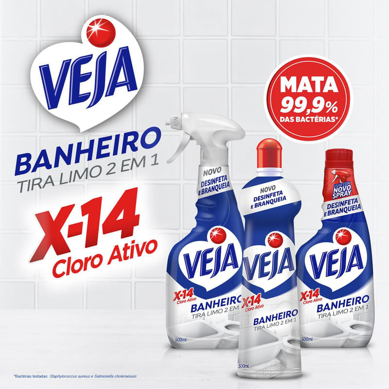 Tira Limo Veja Banheiro X14 500ml Oferta