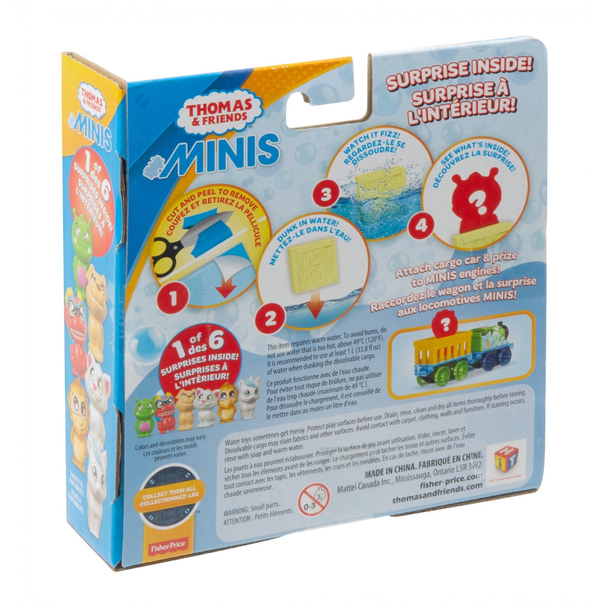 Thomas and Friends MINIS Fizz 'n Go Cargo Surprise Percy and Cat