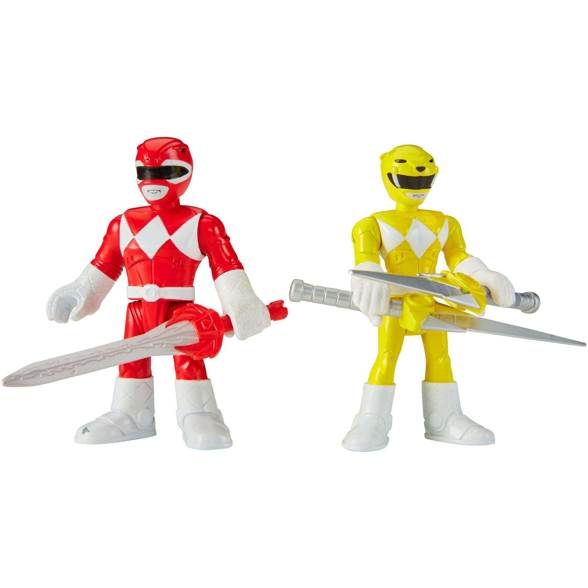Imaginext Power Rangers Red Ranger and Yellow Ranger