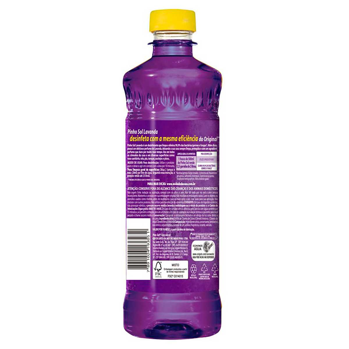 Desinfetante Pinho Sol Lavanda 500ml - Embalagem Promocional