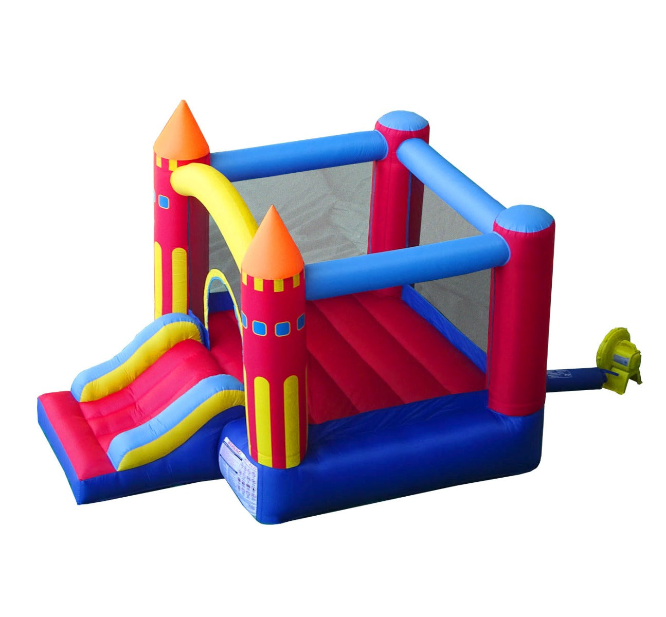 Pogo Bounce House Backyard Kids Colorful Castle Inflatable Bounce House with Slide
