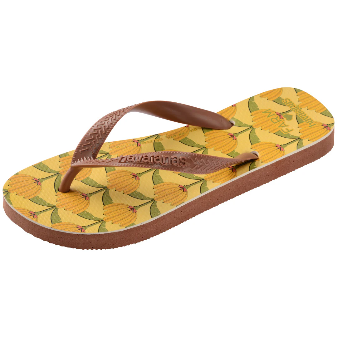 Chinelo Havaianas Farm Banana Deco