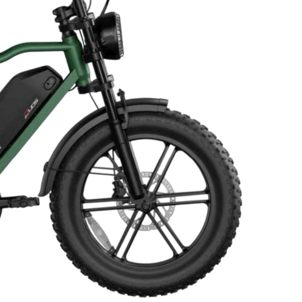Bicicleta Elétrica Scooter Freio a Disco 1000W Lítio E-Vok Verde