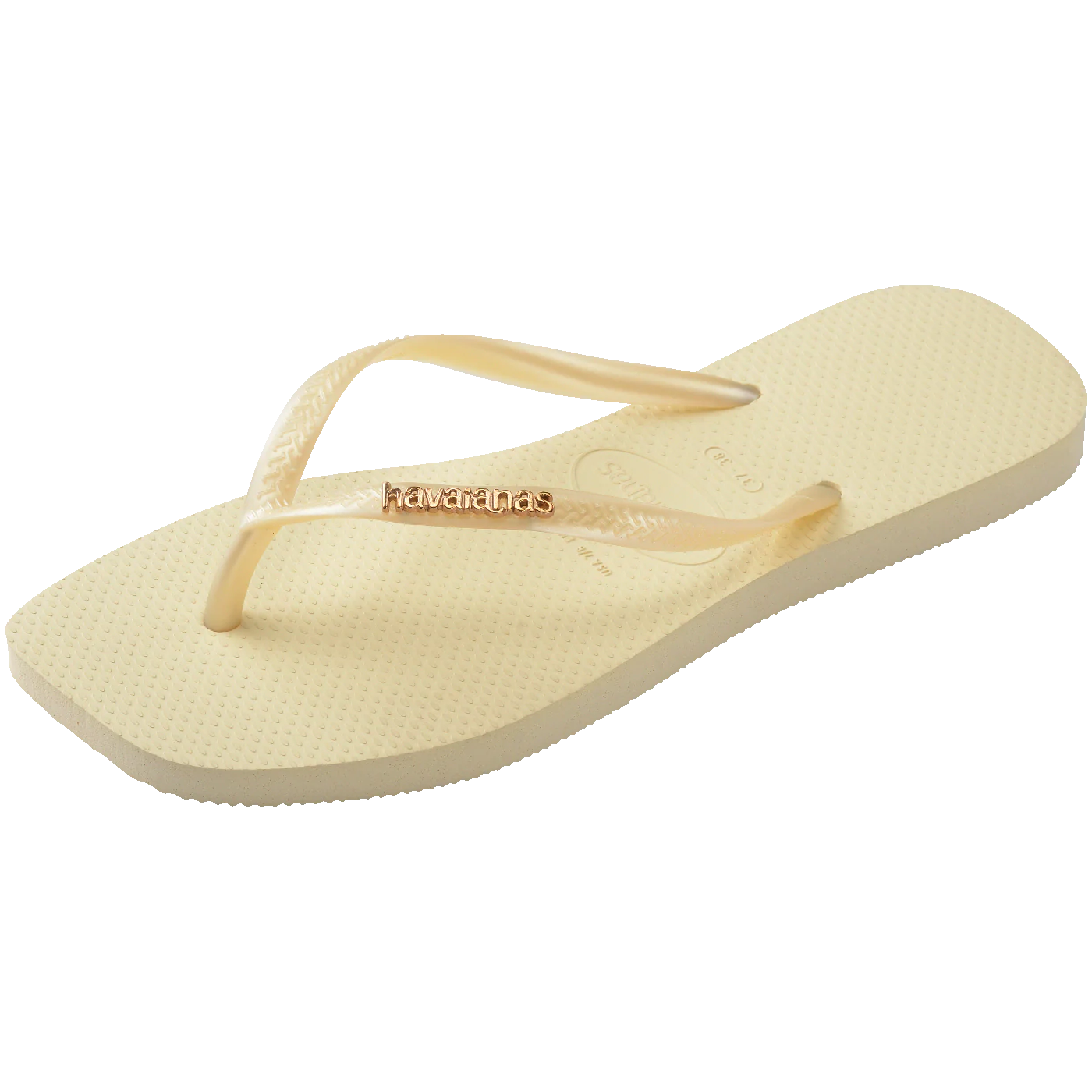 Chinelo Havaianas Slim Square Logo Metallic