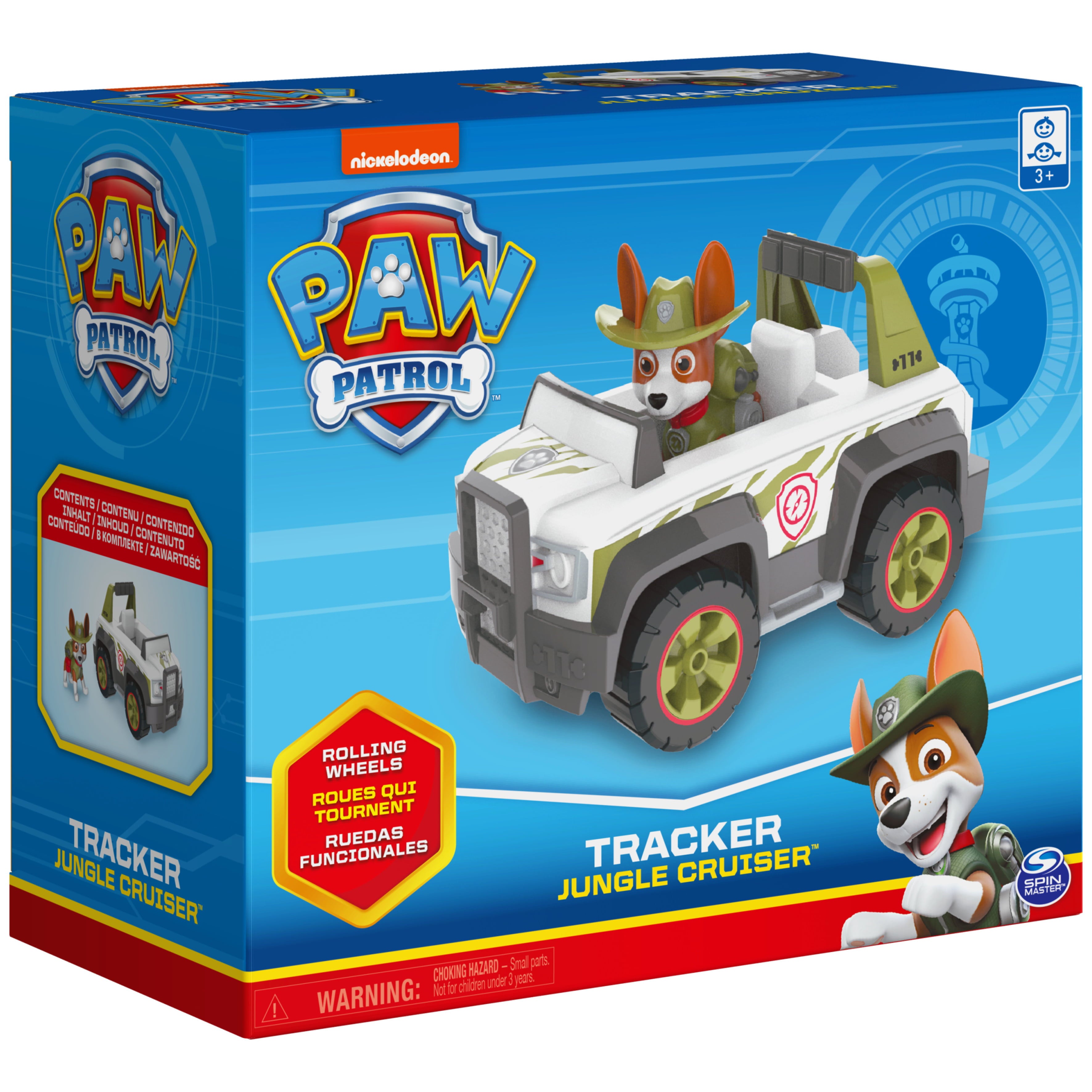PAW Patrol， Tracker’s Jungle Cruiser Vehicle with Collectible Figure