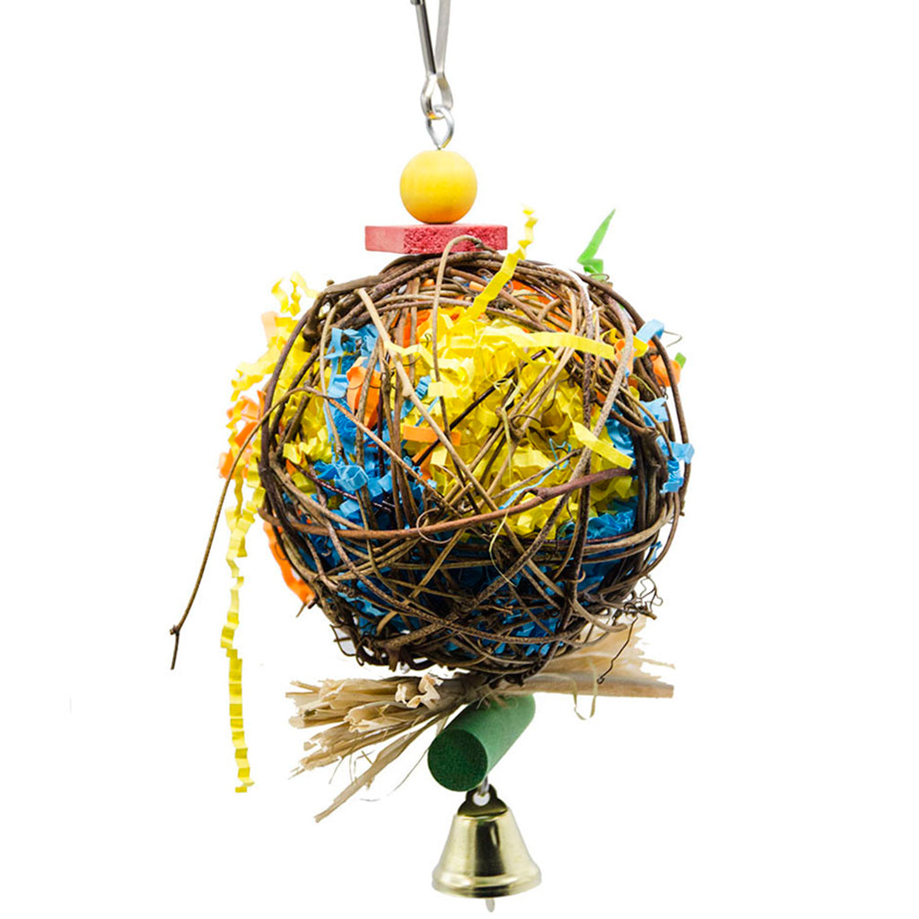 Bird Chewing Toys Foraging Shredder Toy Parrot Cage Shredder Toy Foraging Hanging Toy