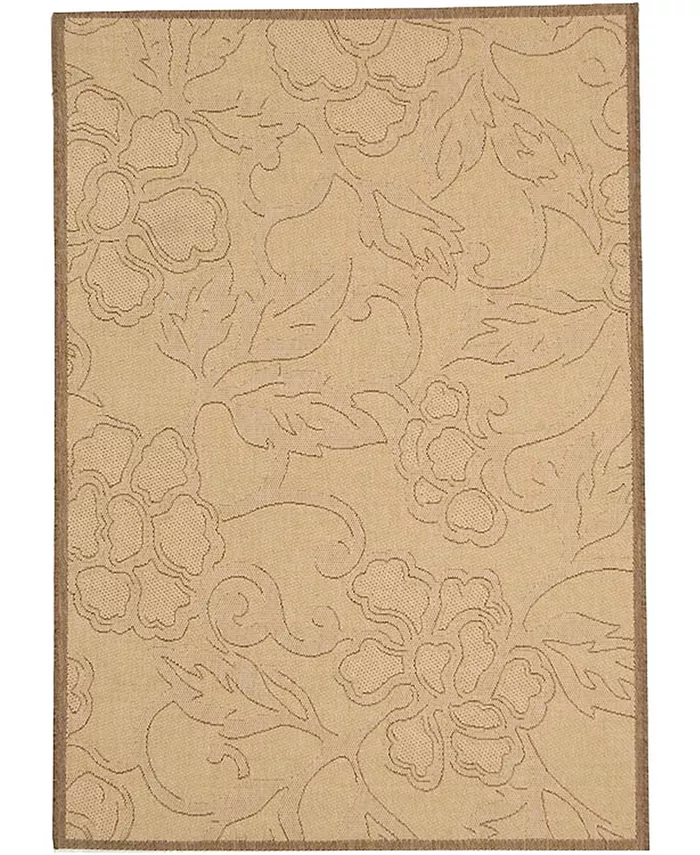 Safavieh Courtyard Natural and Brown 2' x 3'7