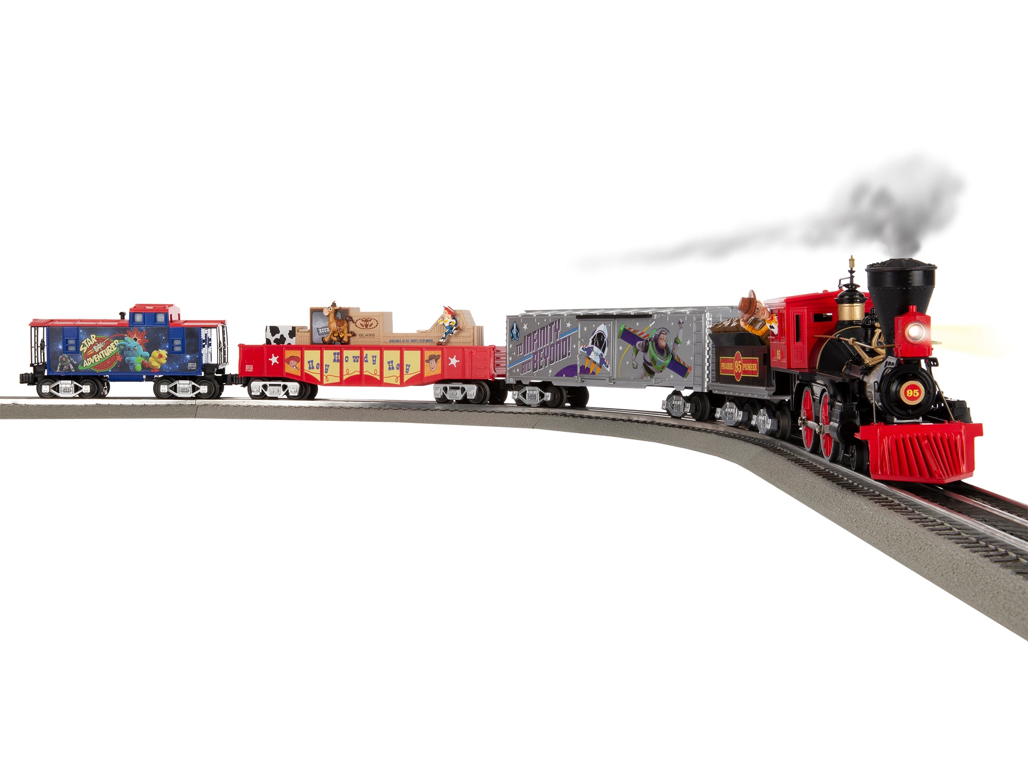 Lionel Disney Pixar Toy Story Electric O Gauge Model Train Set with Remote and Bluetooth Capability