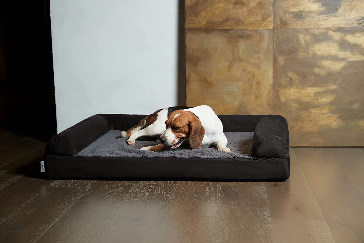 Grezone Orthopedic Dog Beds Furniture for Small/Medium/Large/Extra Large Pet Dog Cat Bed Sofa Puppy Supplies Bed Removable Washable Cover Waterproof Lining Non Skid Bottom Memory Foam Dog Couch Bed